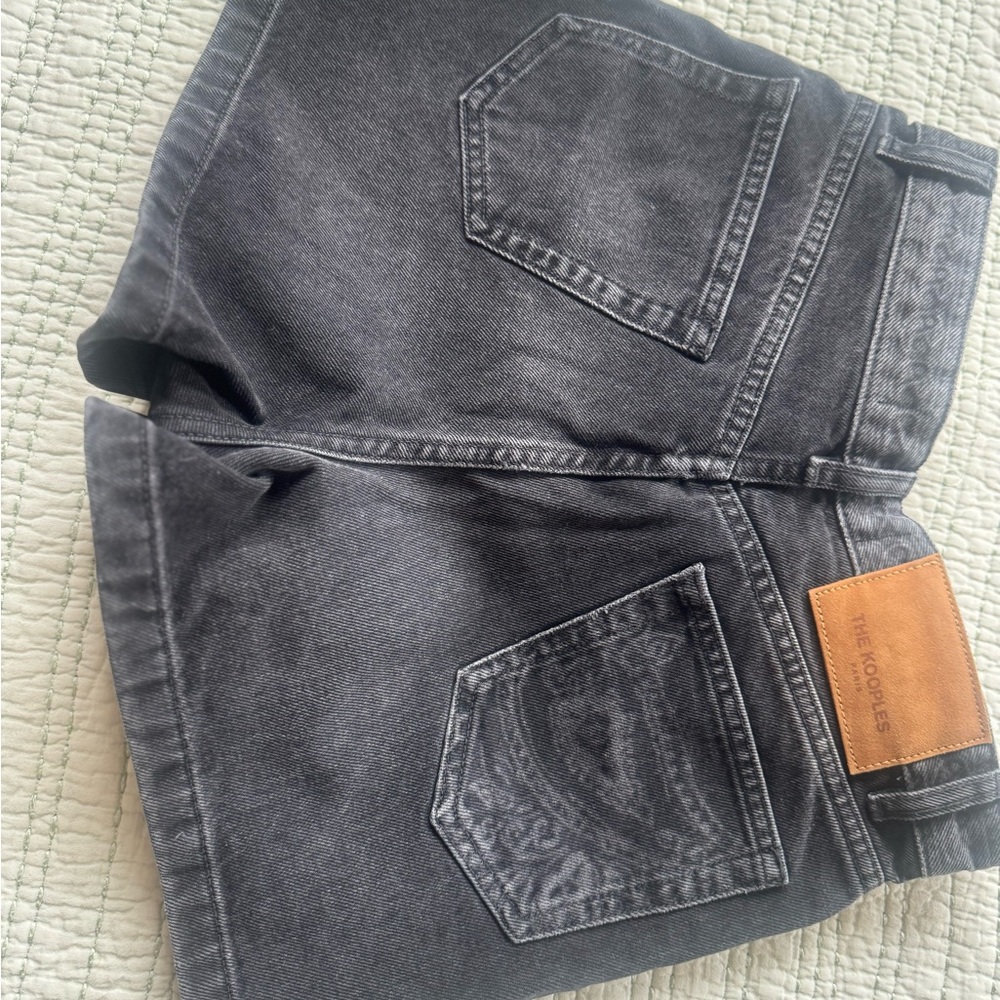 The Kooples Black Jean Shorts